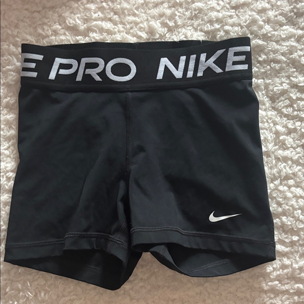 Nike Black Training Shorts with White Logo